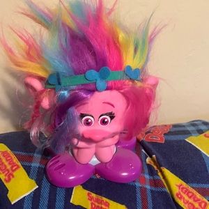2016 Dreamworks Trolls Poppy Color Hair Styling Head